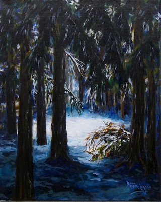 MOONLIGHT IN WINTER FOREST copy