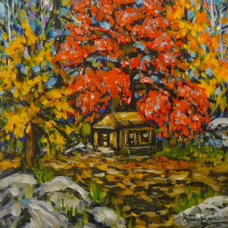 CABIN IN THE  FALL